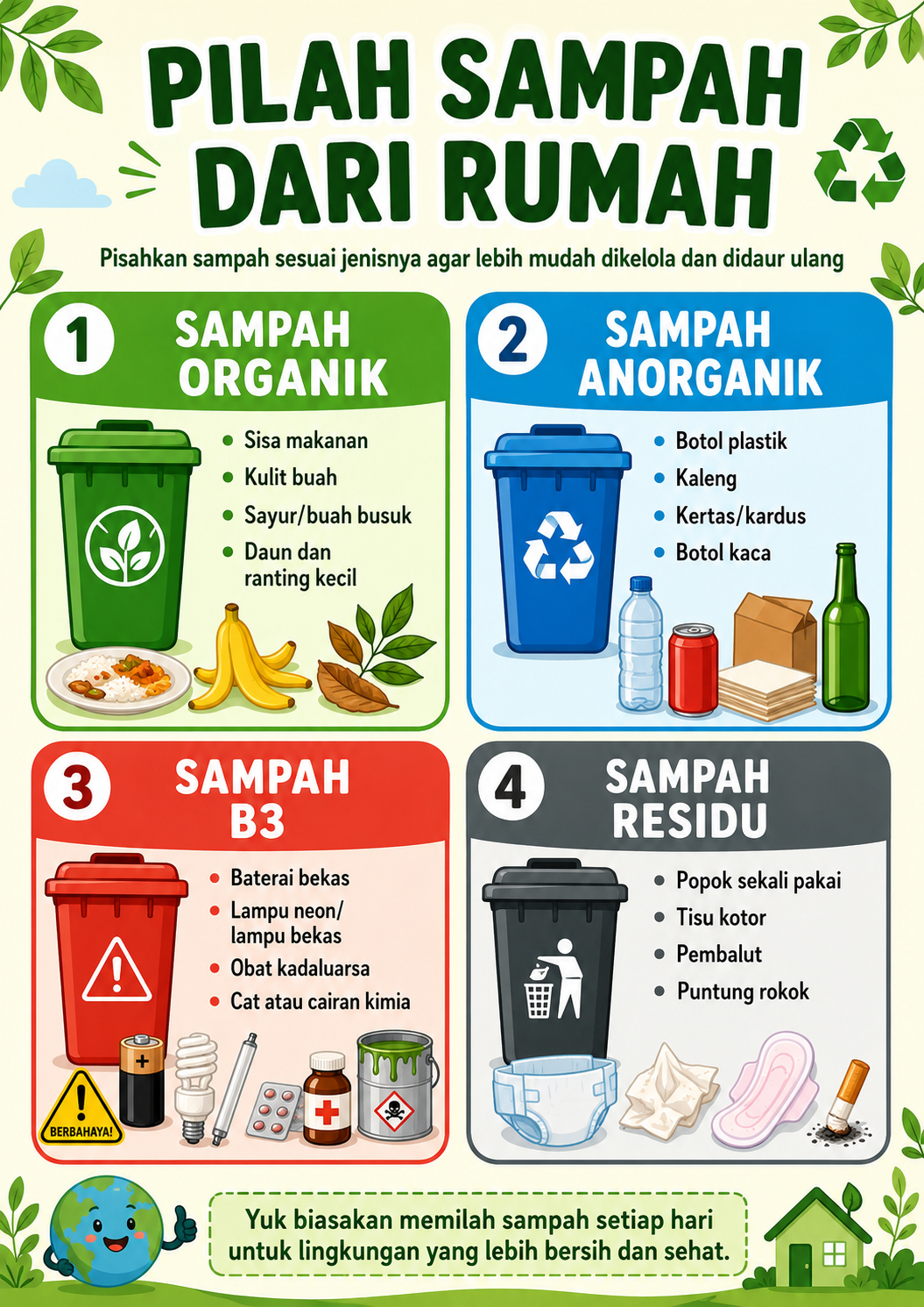 Poster Pemilahan Sampah ZEROMA